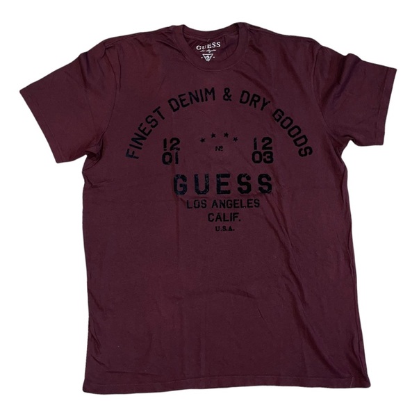 Guess Other - Guess LA Men’s Maroon Graphic Tee Size XL